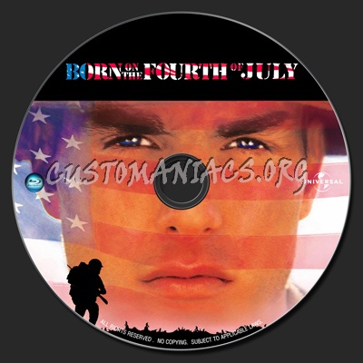 Born On The Fourth Of July blu-ray label