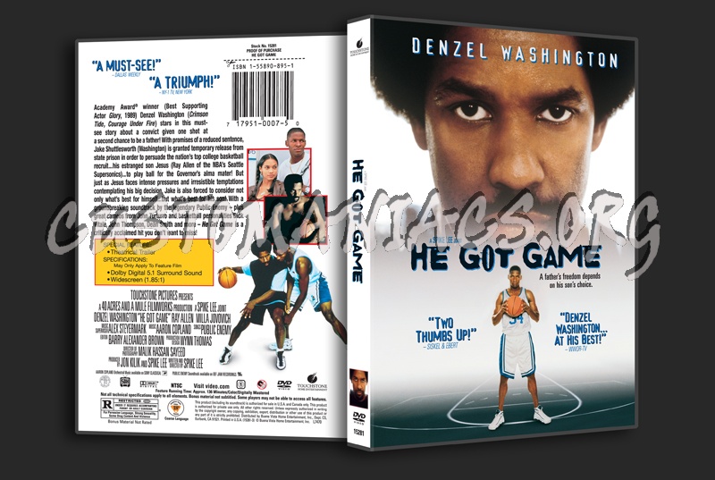 He Got Game dvd cover