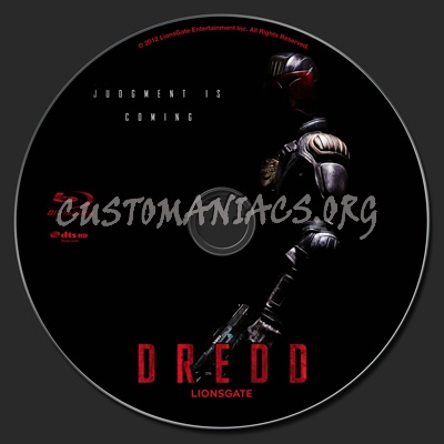 Dredd blu-ray label