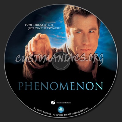 Phenomenon blu-ray label