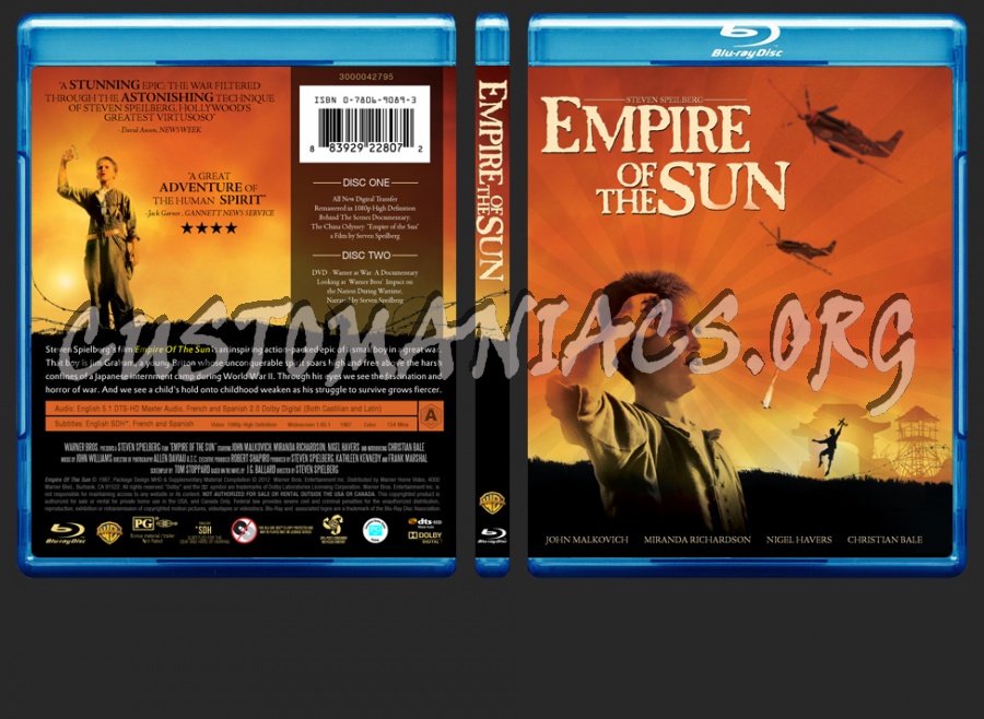Empire of the Sun blu-ray cover