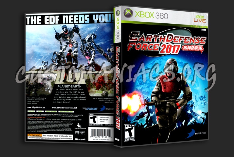 Earth Defence Force 2017 dvd cover