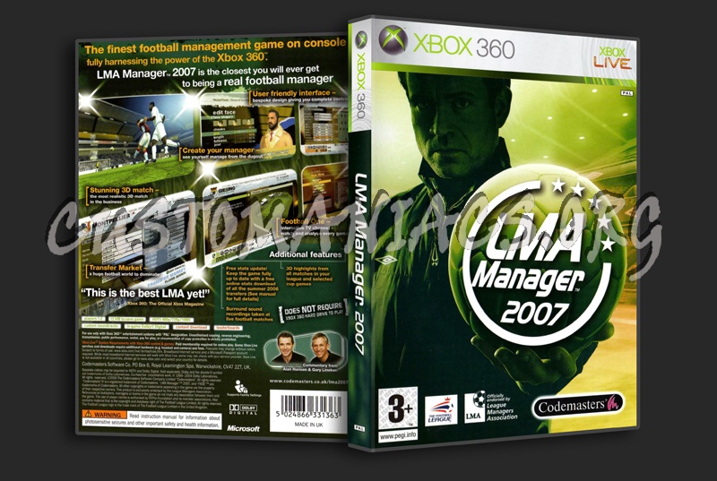 LMA Manager 2007 dvd cover