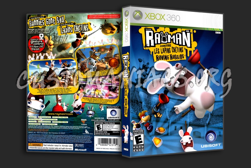 Rayman Raving Rabbids dvd cover