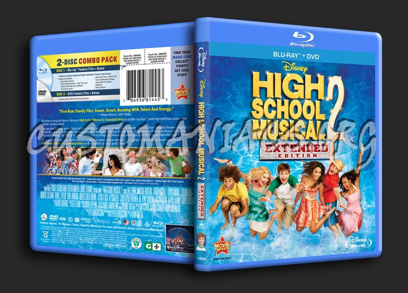 High School Musical 2 blu-ray cover