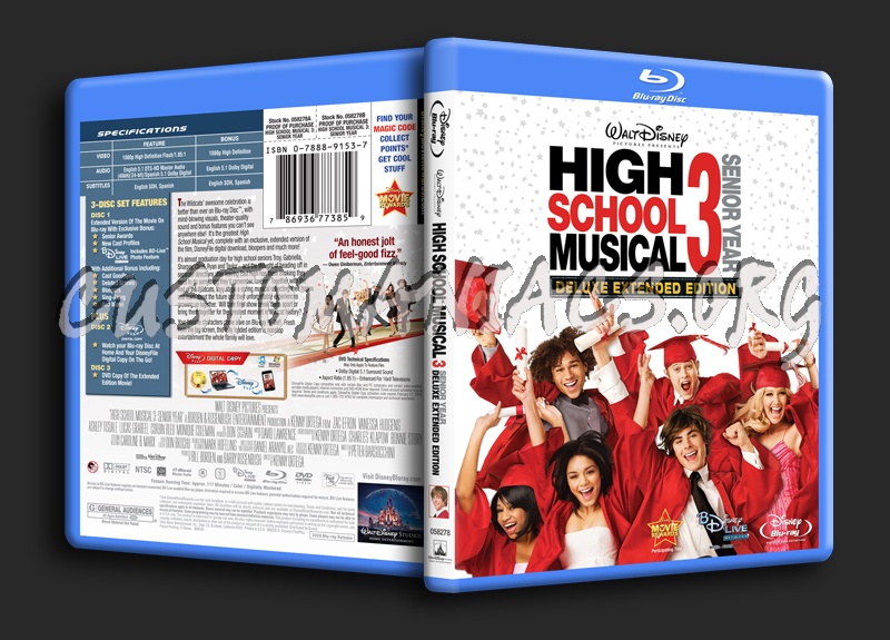 High School Musical 3 blu-ray cover