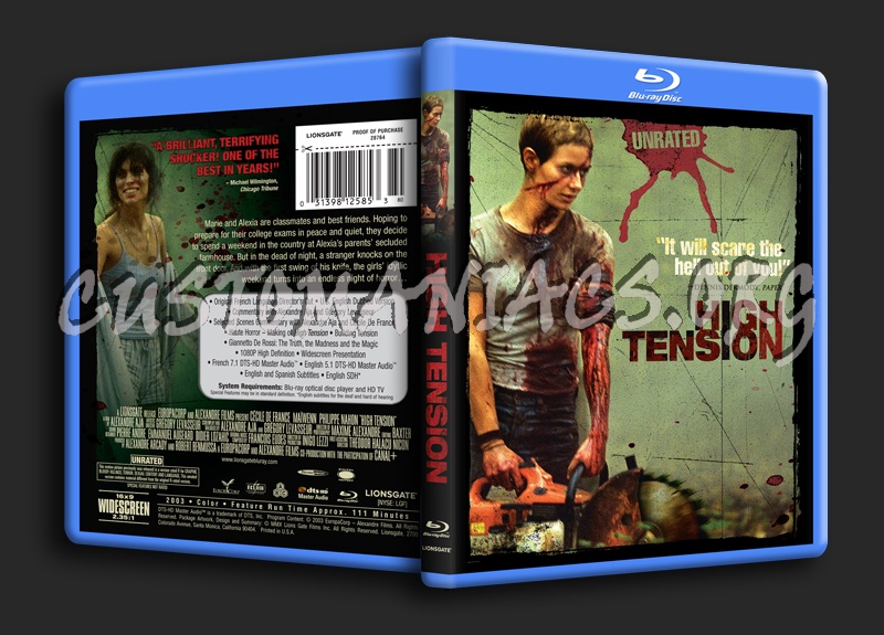 High Tension blu-ray cover