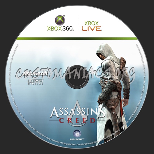 Assassin's Creed dvd label