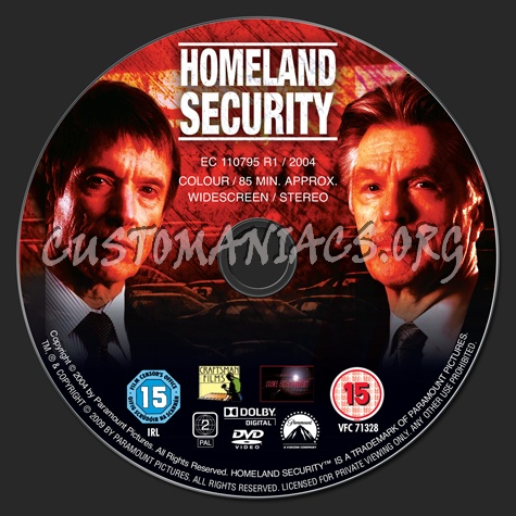 Homeland Security dvd label