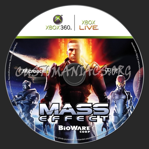 Mass Effect dvd label