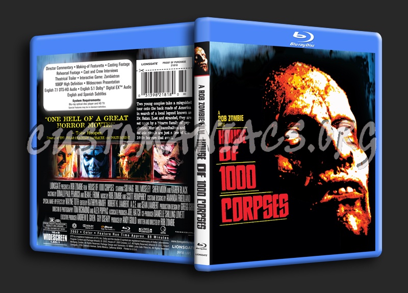 House of 1000 Corpses blu-ray cover