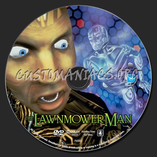 The Lawnmower Man dvd label