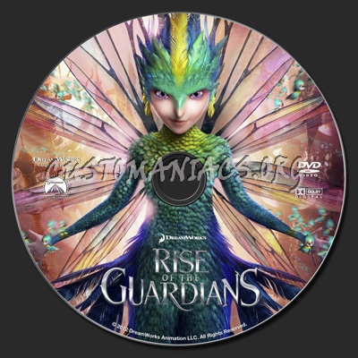 Rise of the Guardians dvd label