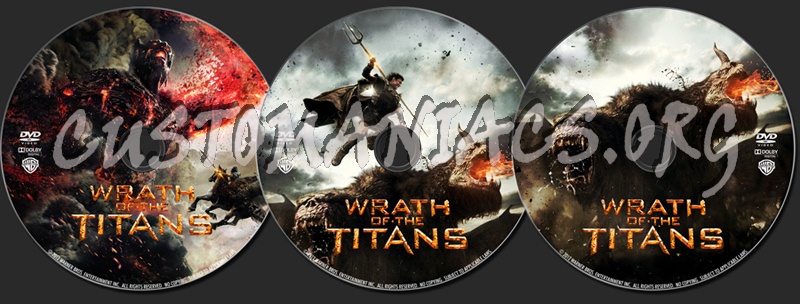 Wrath of the Titans dvd label