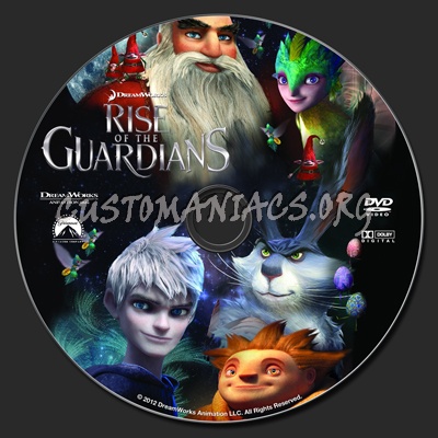 Rise of the Guardians dvd label