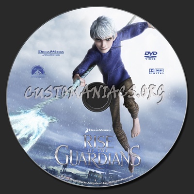 Rise of the Guardians dvd label