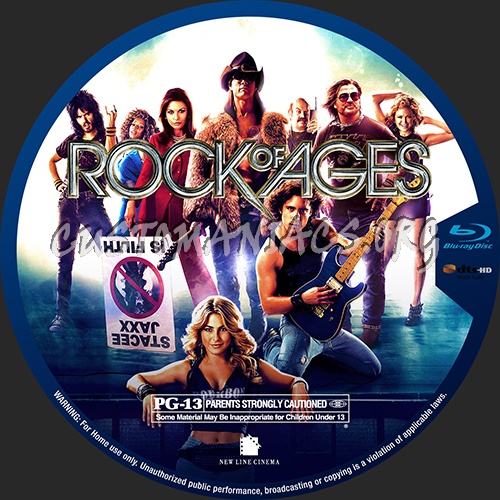 Rock Of Ages blu-ray label