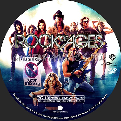 Rock Of Ages dvd label