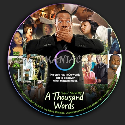 A Thousand Words dvd label