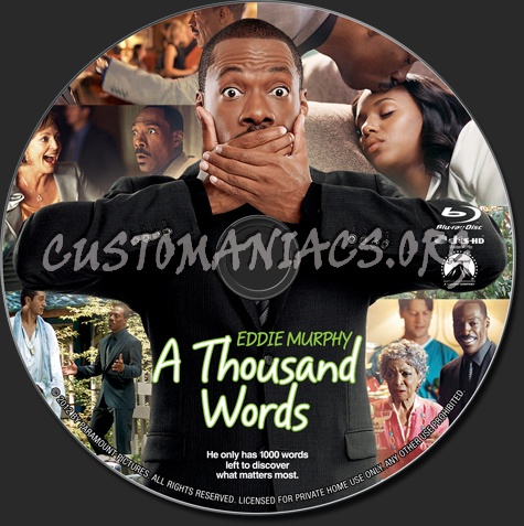 A Thousand Words blu-ray label