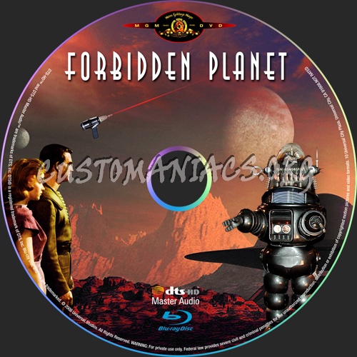 Forbidden Planet blu-ray label - DVD Covers & Labels by Customaniacs ...