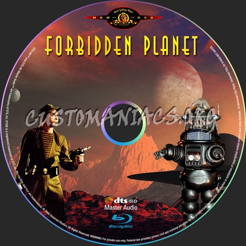 Forbidden Planet blu-ray label