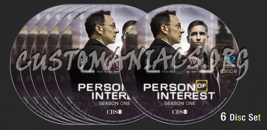 Person of Interest Season 1 blu-ray label
