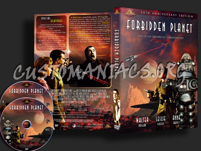 Forbidden Planet 50th Anniversary Edition dvd cover