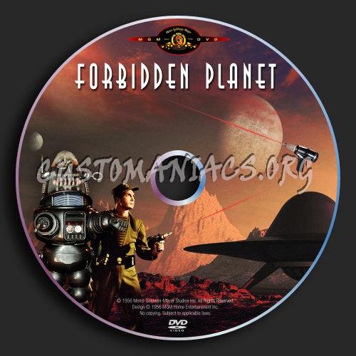 Forbidden Planet dvd label
