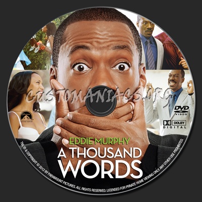 A Thousand Words dvd label