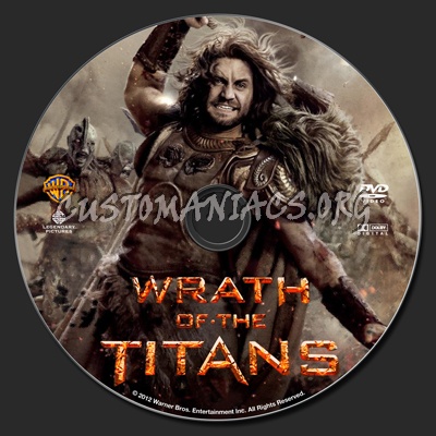 Wrath of the Titans dvd label