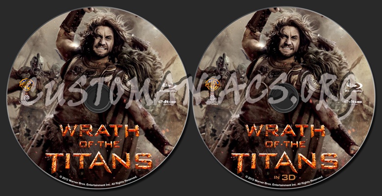Wrath of the Titans blu-ray label