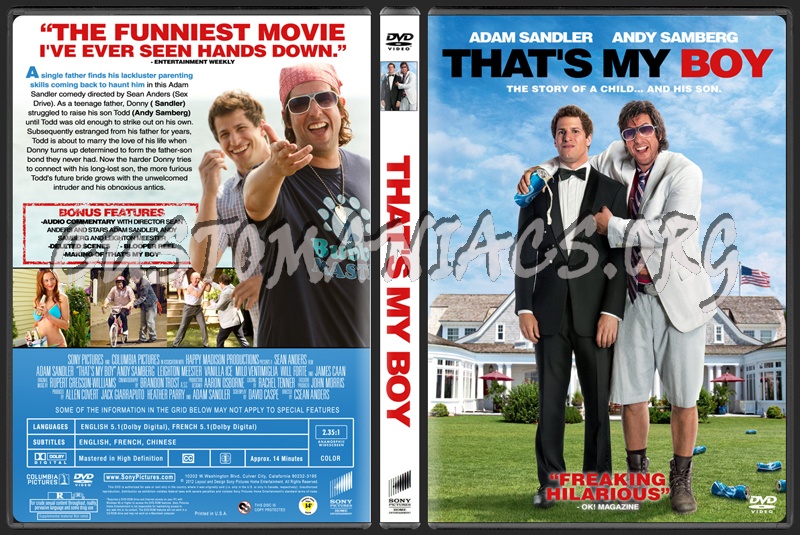 That's My Boy dvd cover