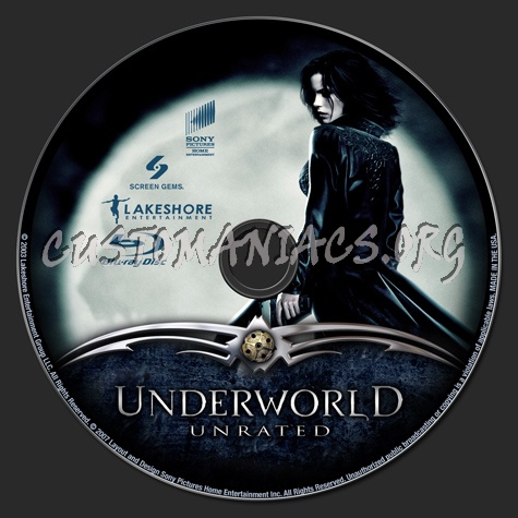 Underworld Unrated blu-ray label