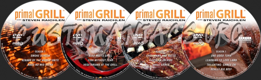 Primal Grill Season 1 dvd label