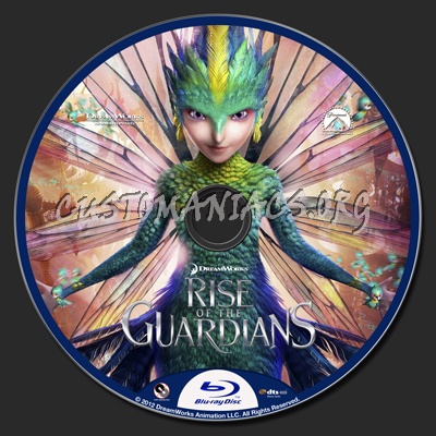 Rise of the Guardians blu-ray label