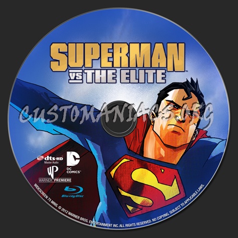 Superman vs. The Elite blu-ray label