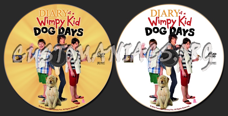 Diary of a Wimpy Kid Dog Days dvd label