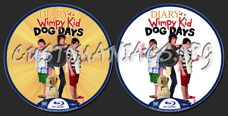 Diary of a Wimpy Kid Dog Days blu-ray label