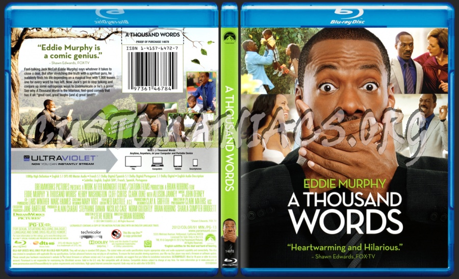 A Thousand Words blu-ray cover