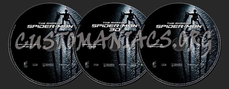 The Amazing Spider-Man blu-ray label