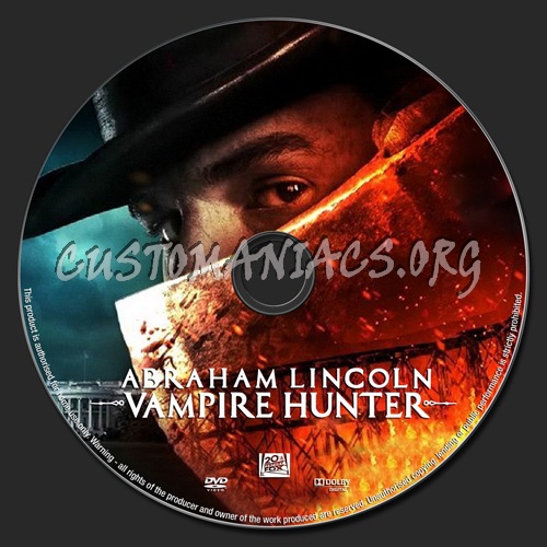 Abraham Lincoln Vampire Hunter dvd label