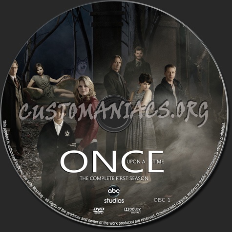 Once Upon A Time Season 1 dvd label