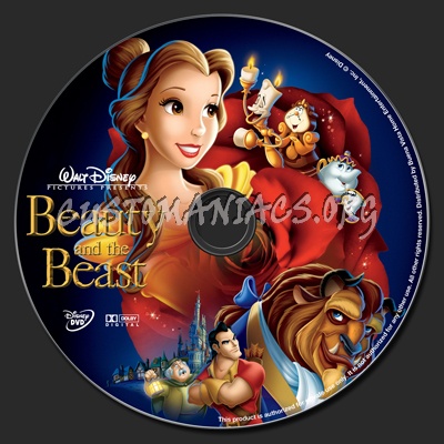 Beauty And The Beast dvd label