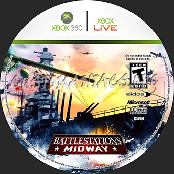 Battlestations Midway dvd label