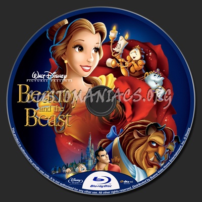Beauty And The Beast blu-ray label