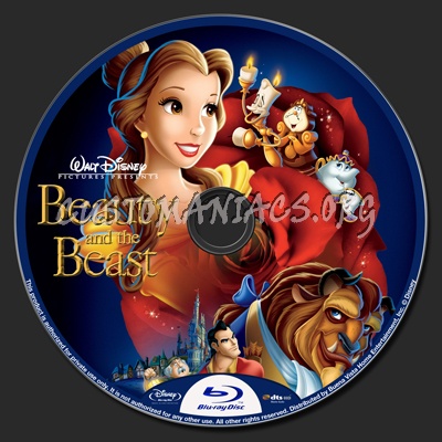 Beauty And The Beast blu-ray label