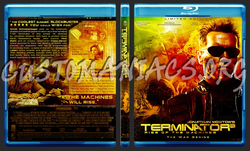 Terminator 3: Rise of the Machines blu-ray cover