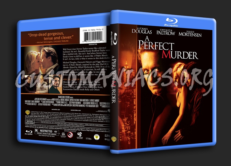 A Perfect Murder blu-ray cover