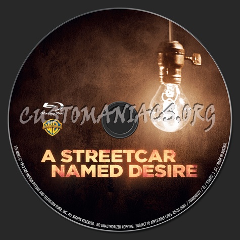 A Streetcar Named Desire blu-ray label